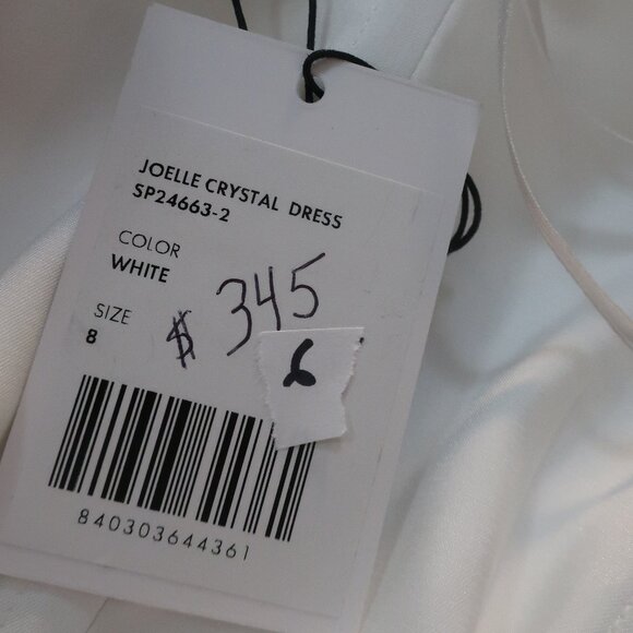 NWT Women Generation Love White Rhinestone Joelle Crystal Strapless Dress 8 - Picture 11 of 15